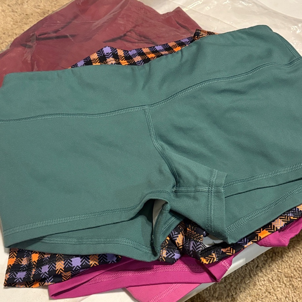Fleo Teal and Magenta Athletic Shorts